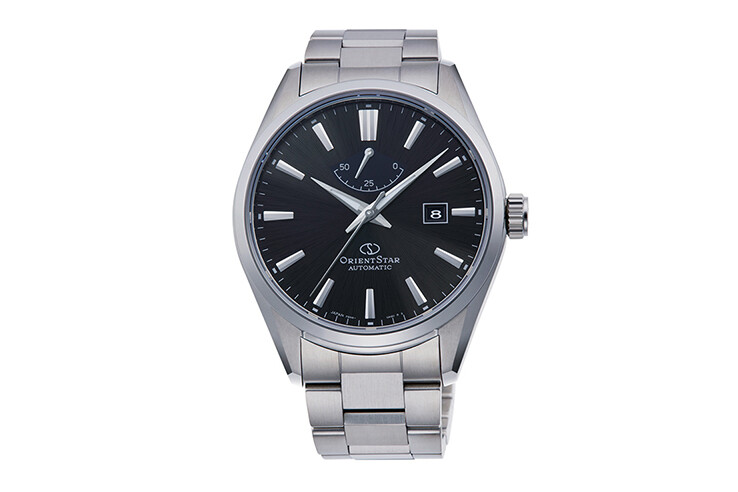 Orient Star RE-AU0402B automatic men's watch black dial sapphire glass stainless steel bracelet
