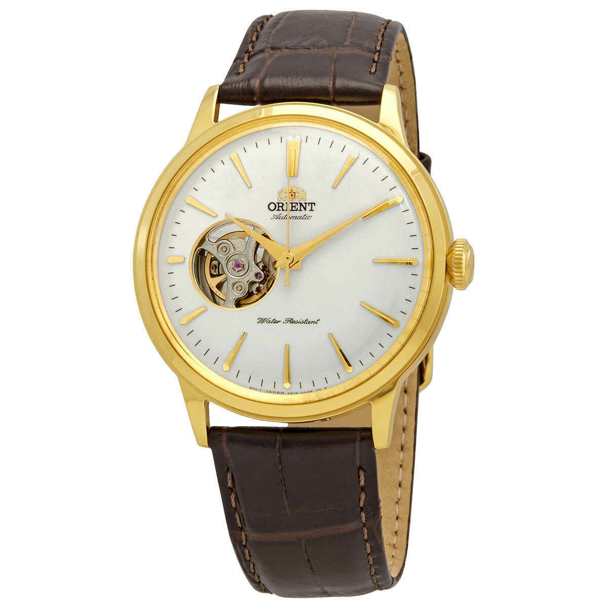 Orient Bambino RA-AG0003S 40,5mm automatic men's watch Open Heart leather band rose-gold