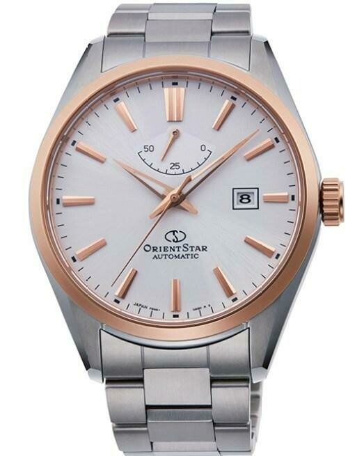 Orient Star RE-AU0401S automatic men's watch white dial 42mm Sapphire glass leather band POWER RESERVE 50 HOURS