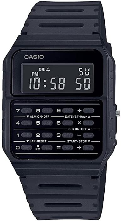 Reloj unisex Casio Calculadora CA-53WF-1B negro alarma
