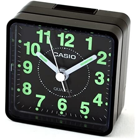 Despertador Casio TQ-140-1ef Alarm Clock color negro