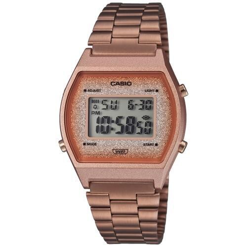 reloj digital unisex Casio Vintage Edgy B640WCG-5E Luz de Fondo Led correa de acero 50m water resist