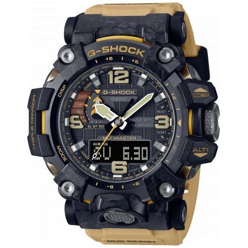 reloj radiocontrol hombre CASIO SOLAR G-SHOCK MUDMASTER GWG-2000-1A5 MULTIBAND 6 Carbon Core Guard Brújula Altímetro Barómetro