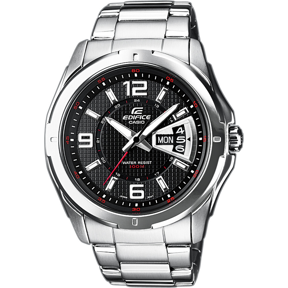 Reloj Casio EDIFICE CLASSIC EF-129d-1AV COLLECTION 100m water resist correa de acero  44.8mm