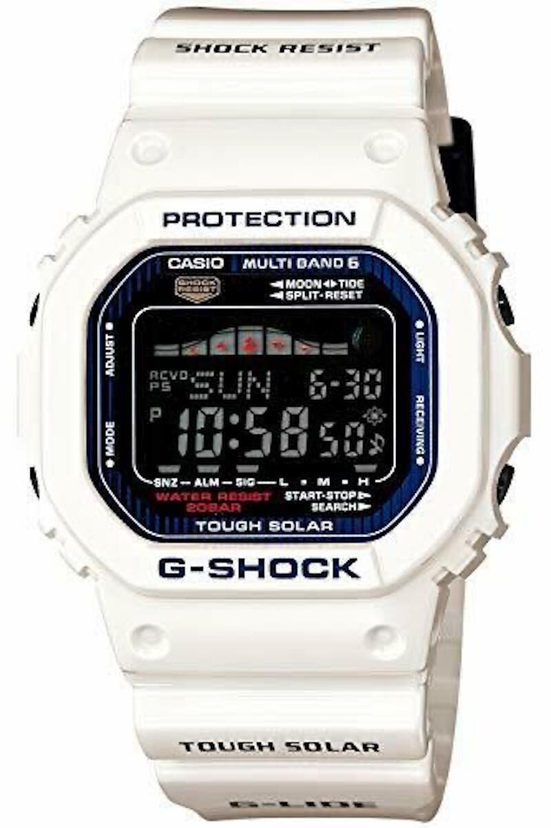 CASIO G-SHOCK G-LIDE GWX-5600C-7JF JDM (Japan Domestic Market) Multiband 6 Radio-controlled Solar Tough 200m WR Moon Phases Tide Graph Tide Alarm