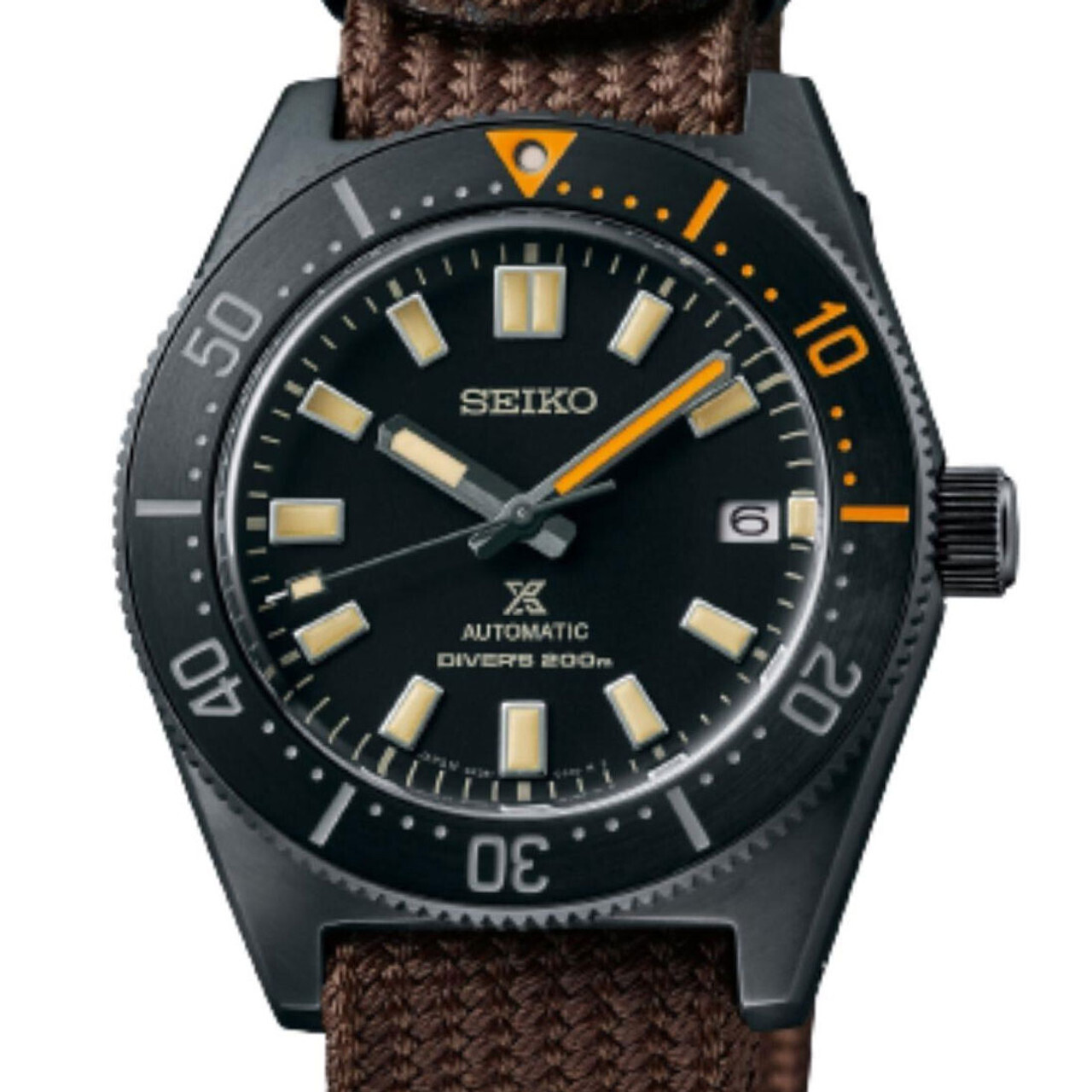 Seiko Prospex Heritage SPB253J1 The Black Series Japan Made 40.5mm curved Sapphire crystal anti-reflective 200m WR nylon band Limited Edition automatic divers men's watch
