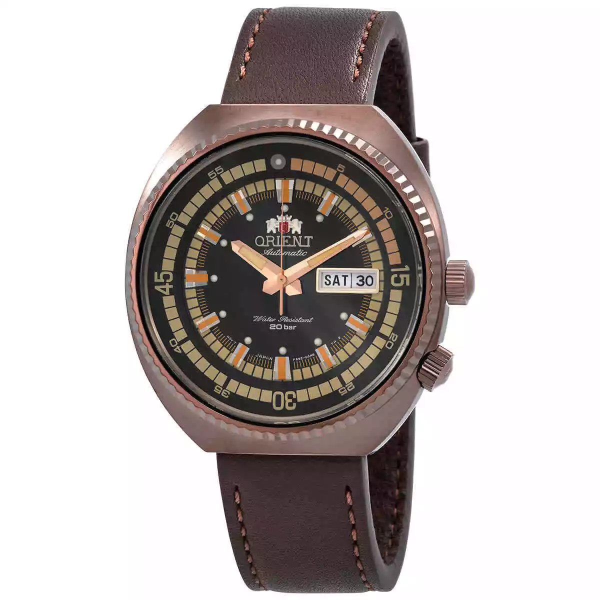 Orient Neo Classic Sports RA-AA0E06B 43.5mm 200m WR automatic men’s watch leather band