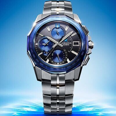 CASIO OCEANUS OCW-S6000-1AJF JDM Manta Bluetooth Radio Solar Titanium 42.5mm radio-control sapphire crystal 100m WR titanium case and bracelet solar powered men’s chronograph watch CASIO OCEANUS OCW-S6000-1AJF JDM Manta Bluetooth Radio Solar Titanium 42.5mm radio-control sapphire crystal 100m WR titanium case and bracelet solar powered men’s chronograph watch