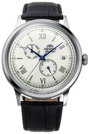 Orient Bambino RA-AK0701S 40.5mm 30m WR automatic men’s watch leather band (hand-winding supported)