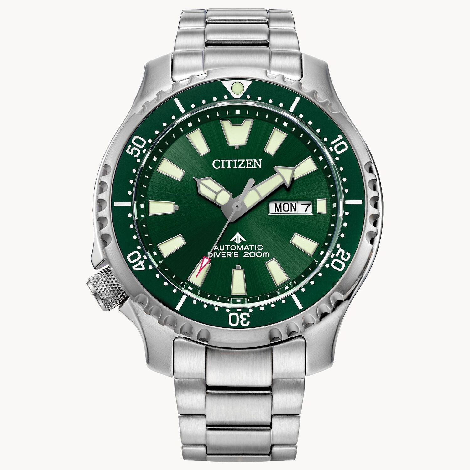 Citizen Promaster Dive FUGU NY0151-59X 44mm 200m WR sapphire crystal automatic divers  men’s watch stainless steel bracelet