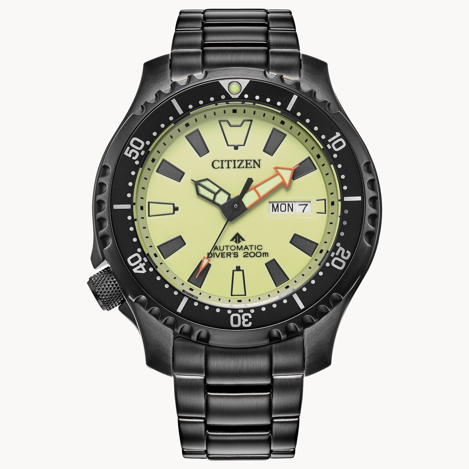 Citizen Promaster Dive FUGU NY0155-58X 44mm 200m WR sapphire crystal automatic divers men’s watch stainless steel bracelet