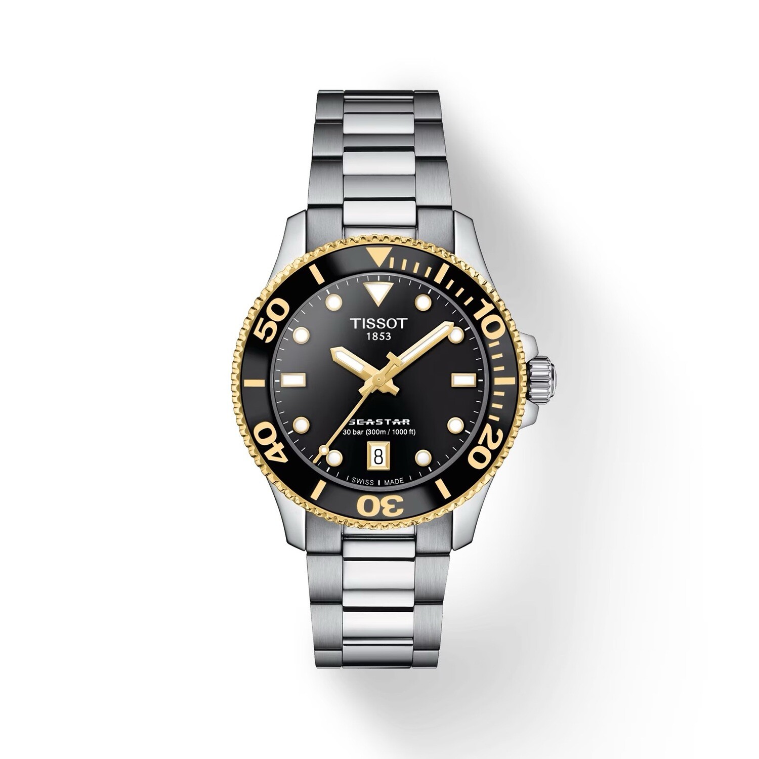 TISSOT SEASTAR 1000 36MM T120.210.21.051.00 300m WR sapphire crystal unisex divers watch quartz movement