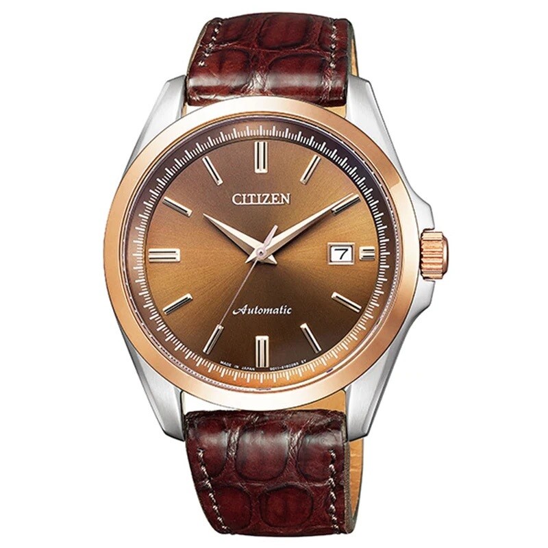 Citizen NB1045-16W JDM 41mm  sapphire crystal 100m WR crocodile leather band automatic men’s watch
