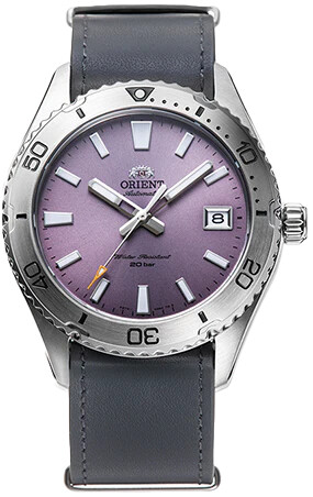 Orient Mako  RA-AC0Q07V 39.9mm sapphire crystal leather band automatic men’s watch