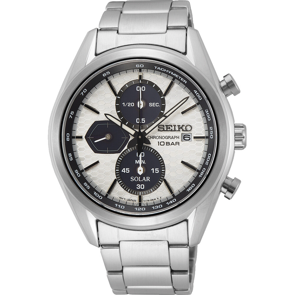 SEIKO SSC769P1 Macchina Sportiva "PANDA" Solar 41.4mm 100m WR sport men’s watch solar powered
