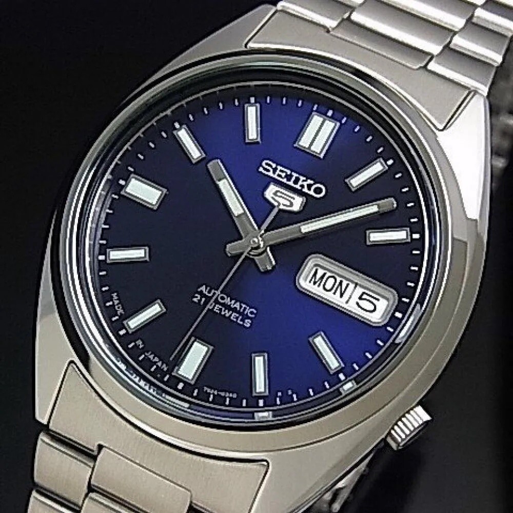 Seiko 5 SNXS77J1 JAPAN MADE  37mm automatic unisex men women watch stainless steel bracelet