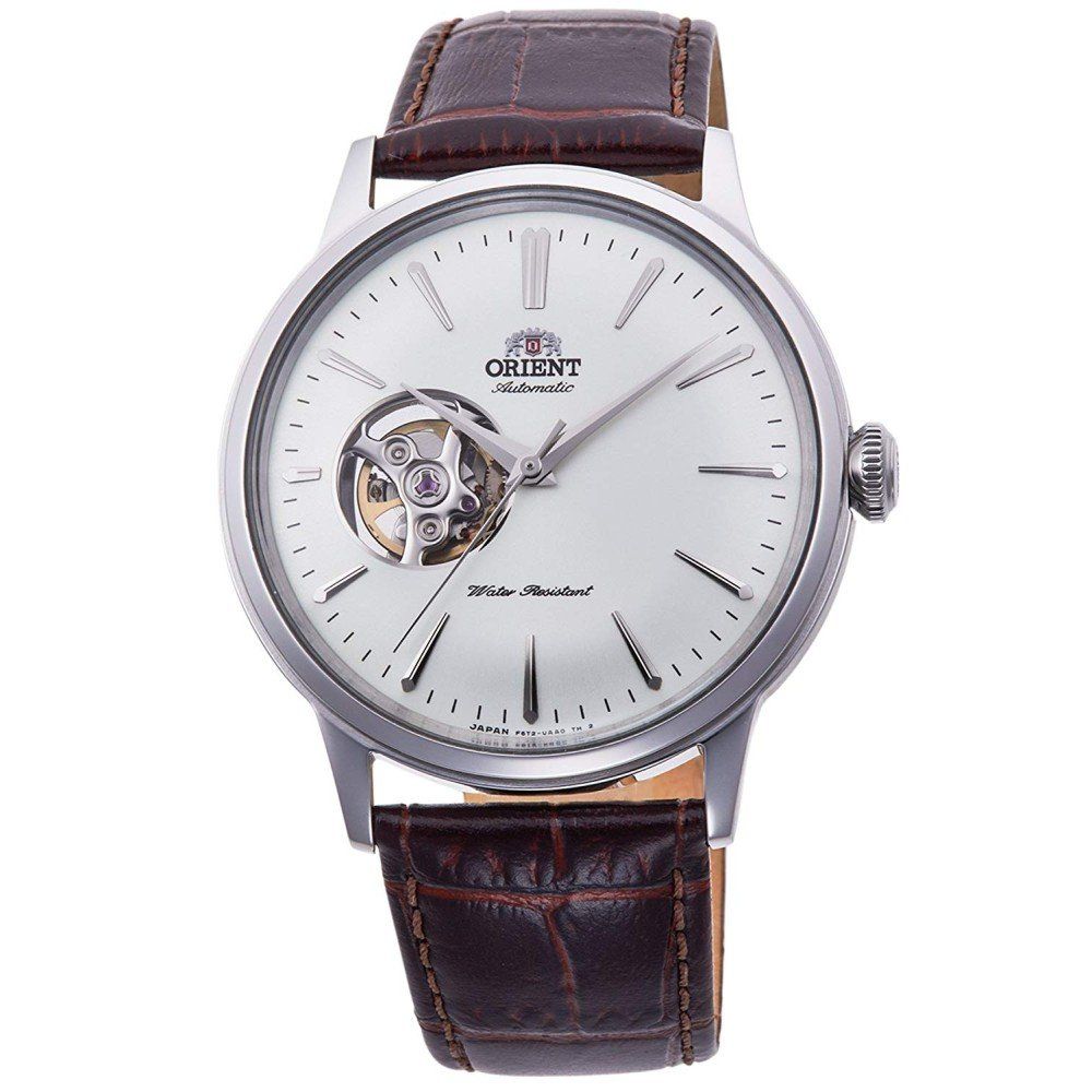 Orient Bambino Semi-Skeleton RN-AG0005S JDM 40.5mm leather band automatic men’s watch Japan Domestic Market