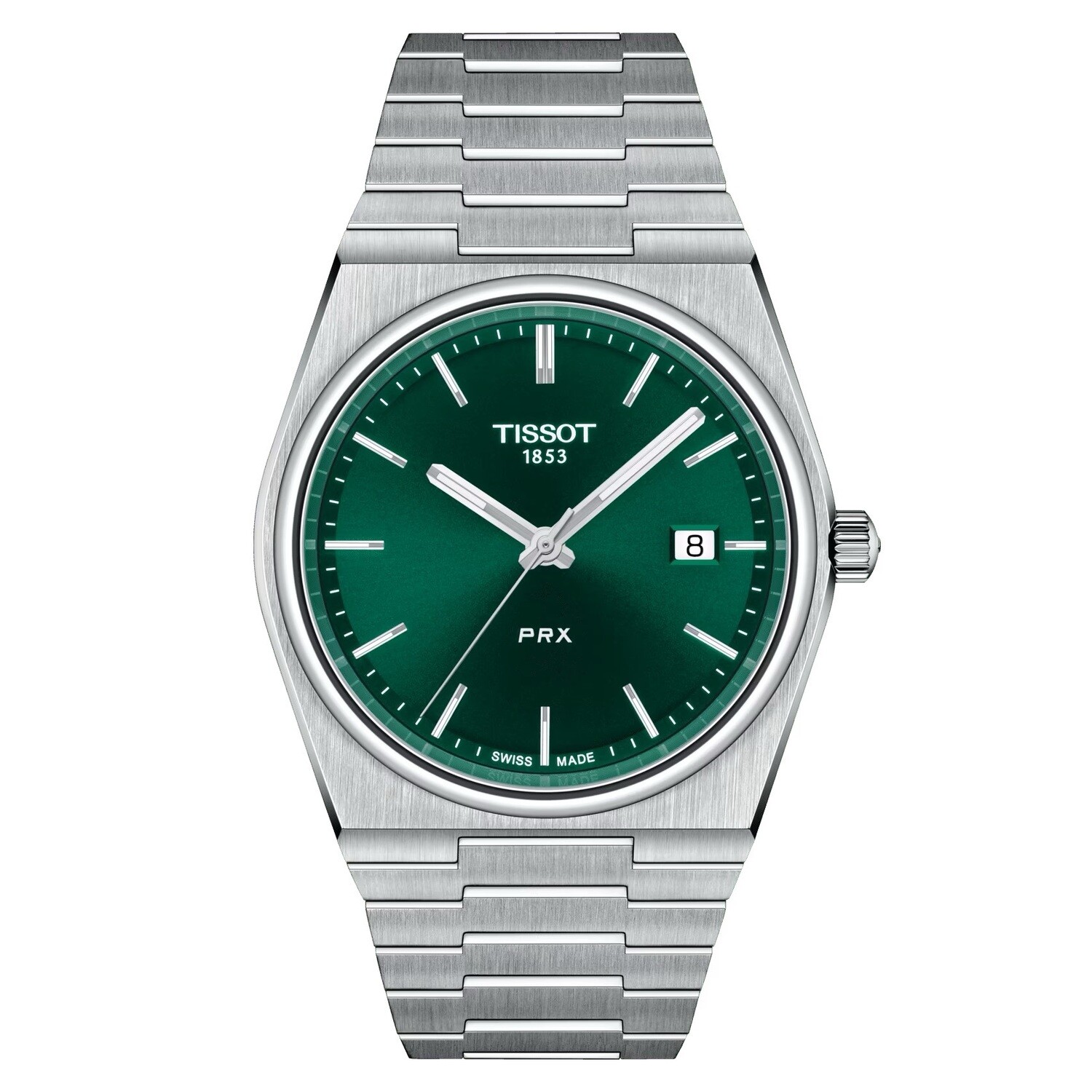 Tissot PRX  Green T137.410.11.091.00 40MM 100M WR Green Quartz sapphire crystal stainless steel bracelet sport men’s watch