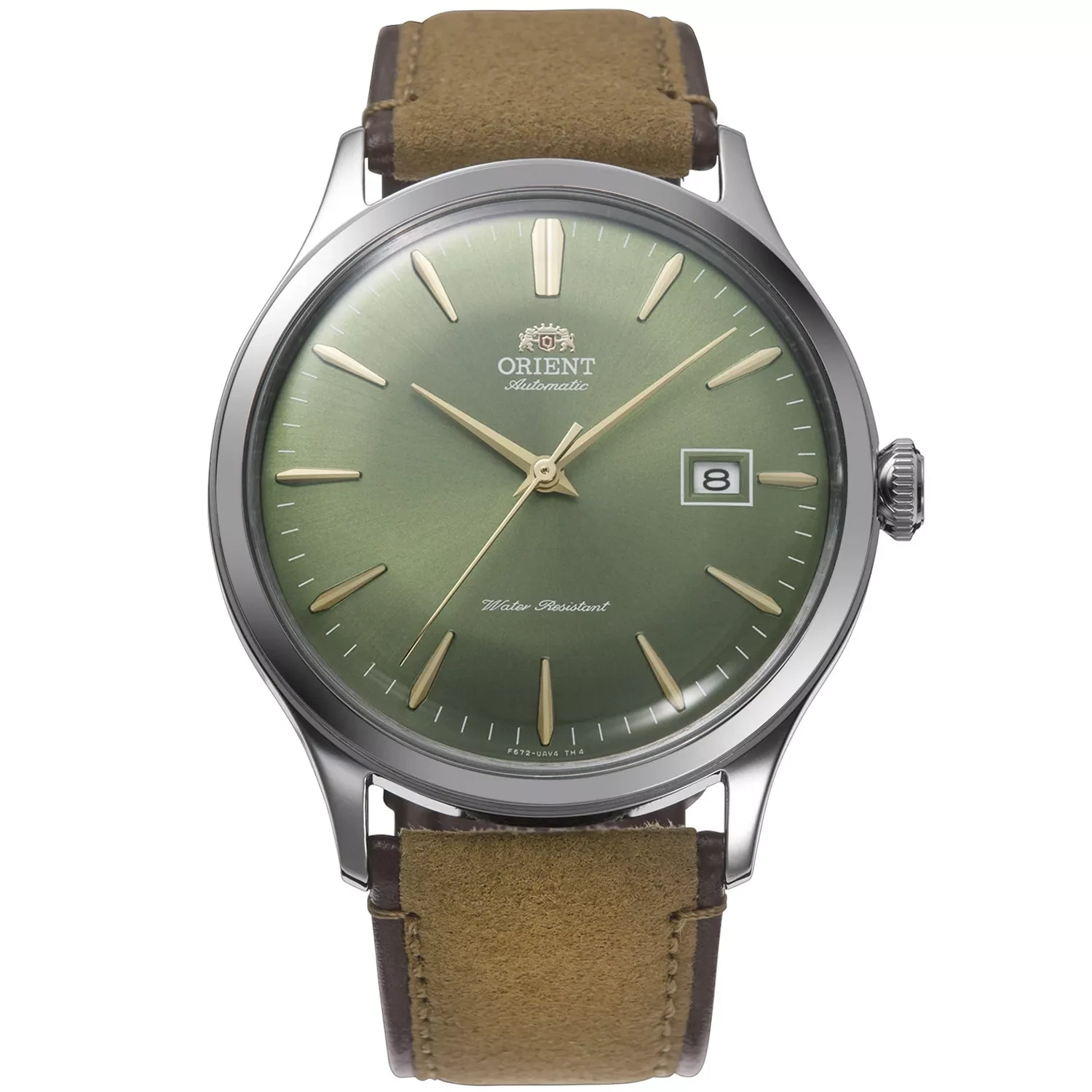 Orient Bambino RA-AC0P01E 42mm automatic men’s watch leather band accepts Hand-winding