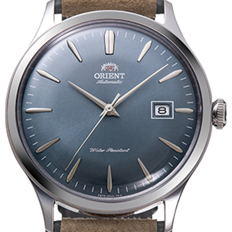 Orient Bambino RA-AC0P03L  42mm automatic men’s watch leather band accepts Hand-winding