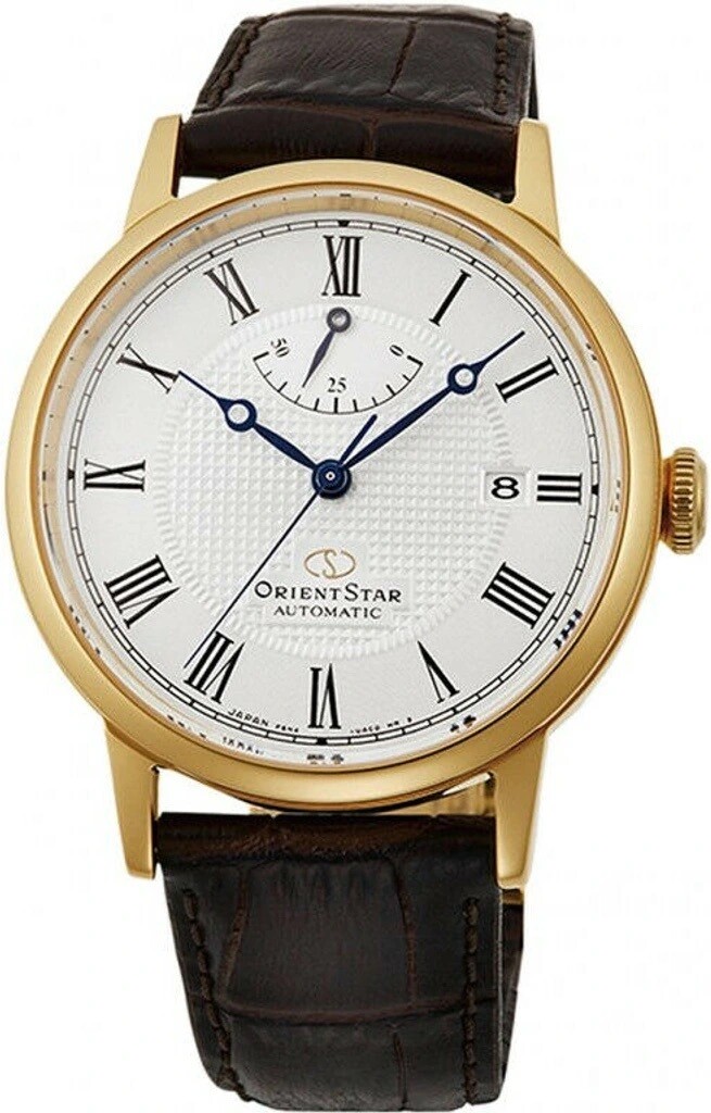 Orient Star Classic RE-AU0001S 38.7MM 50M WR sapphire crystal leather band automatic men’s watch