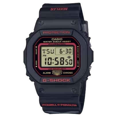Casio G-Shock DW-5600KH-1JR Kelvin Hoefler x Powell Peralta JDM 200M WR shock resist Easy reading in dark spaces JDM (Japan Domestic Market) sport men’s chronograph
