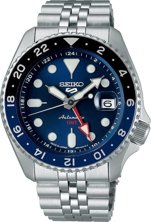 Seiko 5 Sports SKX style GMT SBSC003 JDM JAPAN MADE 100M WR steel strap JDM (Japanese domestic market) automatic men's watch