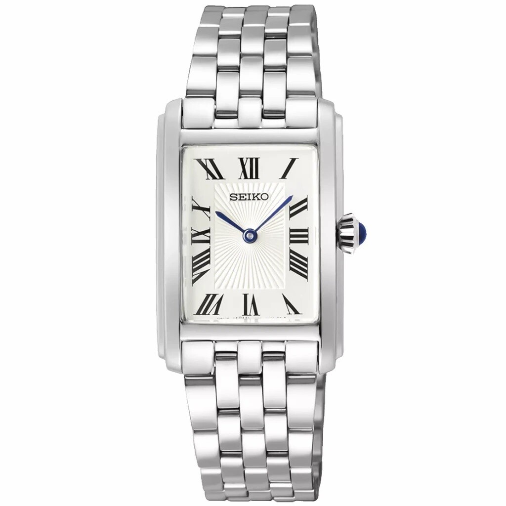 Seiko Classic SWR083P1 22.2mm 50m WR quartz unisex dress watch stainless steel bracelet