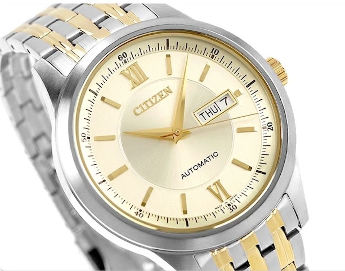 Citizen NY4057-63P JDM 40mm sapphire crystal 50m WR automatic men’s watch stainless steel bracelet Japan Domestic Market