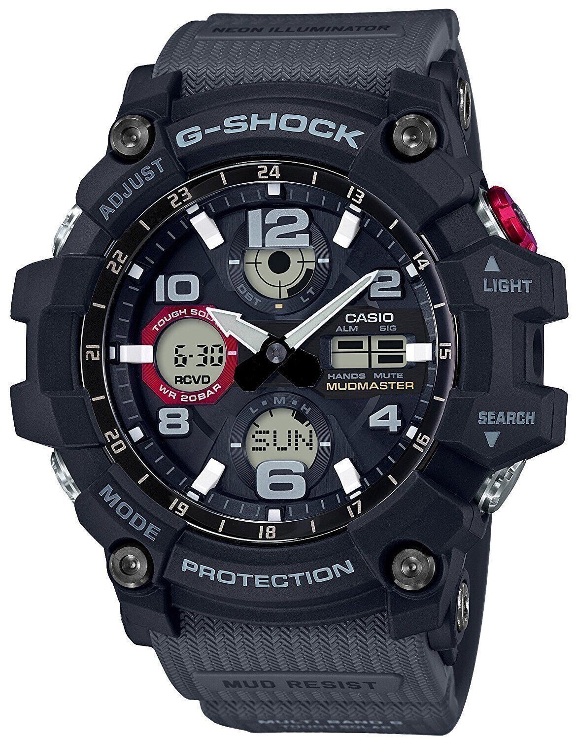 Casio G-SHOCK MUDMASTER GWG-100-1A8JF JDM 200M WR World Time Shock Resistant JDM (Japanese domestic market) solar powered radio-control sport men’s watch