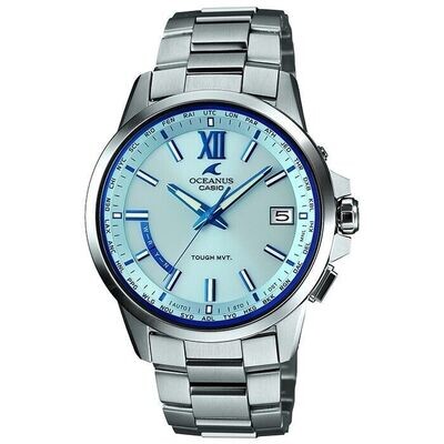 Casio OCEANUS OCW-T150-2AJF JDM 41.3MM 100M WR titanium solar radio-controlled men's watch Casio OCEANUS OCW-T150-2AJF 41.3MM 100M WR anti-reflective sapphire glass titanium strap JDM (Japanese domestic market) solar powered titanium bracelet men’s w