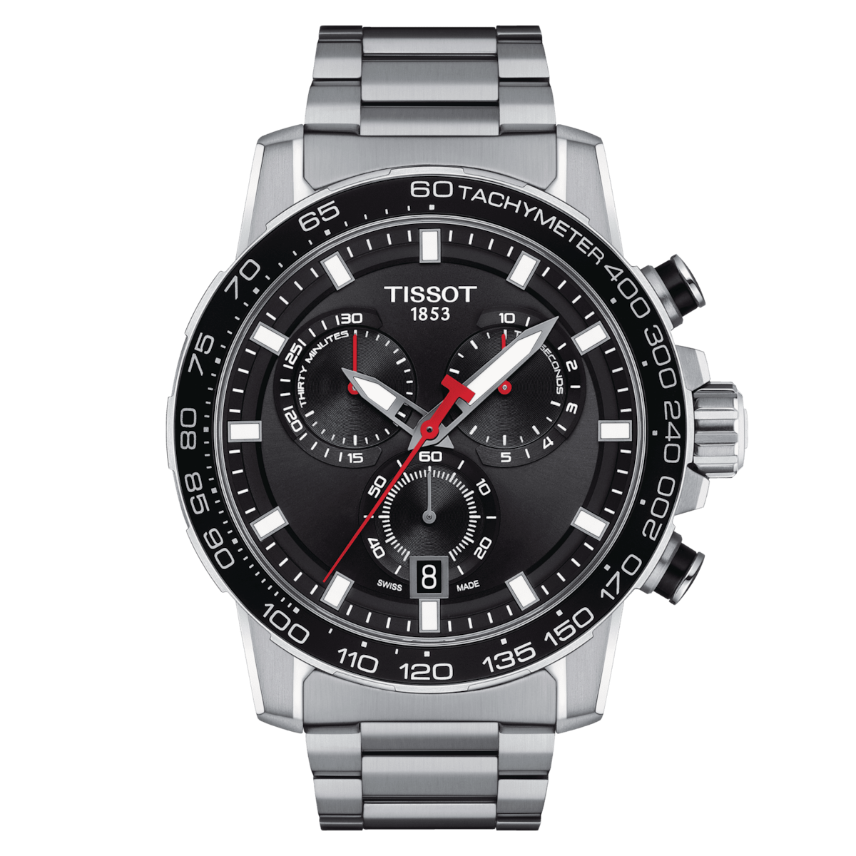 TISSOT SUPERSPORT CHRONO T125.617.11.051.00 45.5mm 100m WR sapphire crystal men's watch
