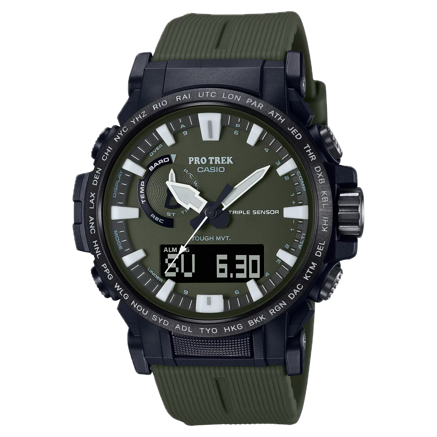 Casio Pro Trek Climber PRW-61Y-3JF JDM altimeter, barometer compass thermometer screw-down crown Cold resistance JDM (Japan Domestic Market) Made in Japan