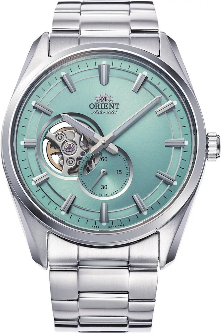 Orient Contemporary Semi-Skeleton Automatic Men's Watch RA-AR0009L Tiffany blue  40.8mm 50m WR sapphire crystal sapphire crystal steel strap
