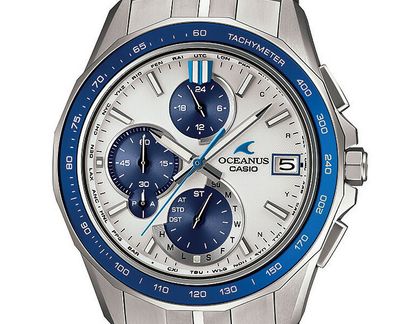 Casio Oceanus Manta OCW-S7000D-7AJF JDM 42.8mm 100m WR titanium solar radio controlled Bluetooth watch Casio Oceanus Manta OCW-S7000D-7AJF 42.8mm 100m WR anti-reflective sapphire crystal double face titanium case and strap JDM Japan Domestic Market