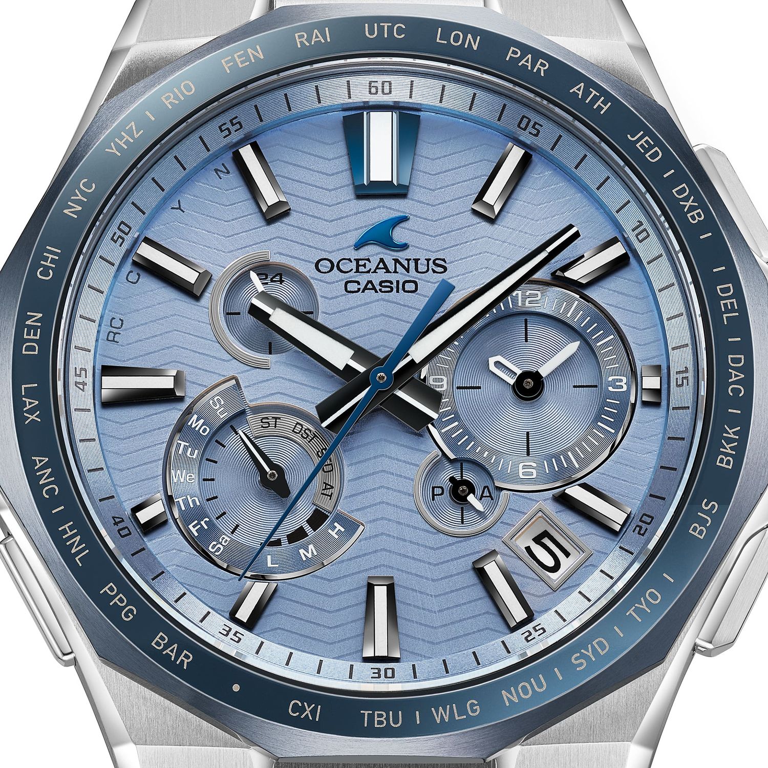 CASIO OCEANUS CLASSIC LINE OCEANUS 20TH ANNIVERSARY LIMITED EDITION OCW-T6000BV-2AJR JDM 42.6MM 100M WR sapphire crystal sapphire crystal strap titanium strap JDM (Japanese domestic market)