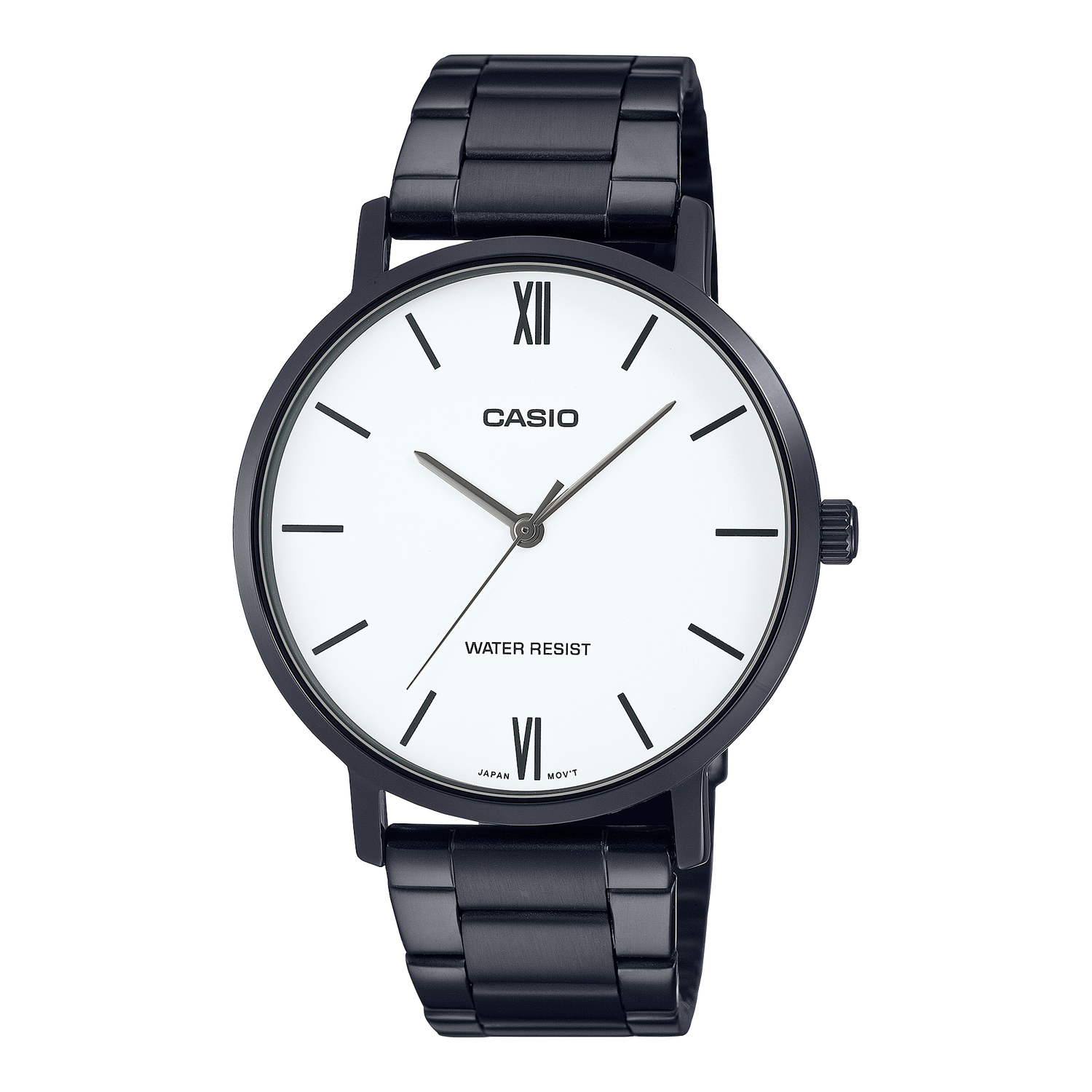 Casio MTP-VT01B-7B classic minimalist men's watch 40mm ionic bath steel strap