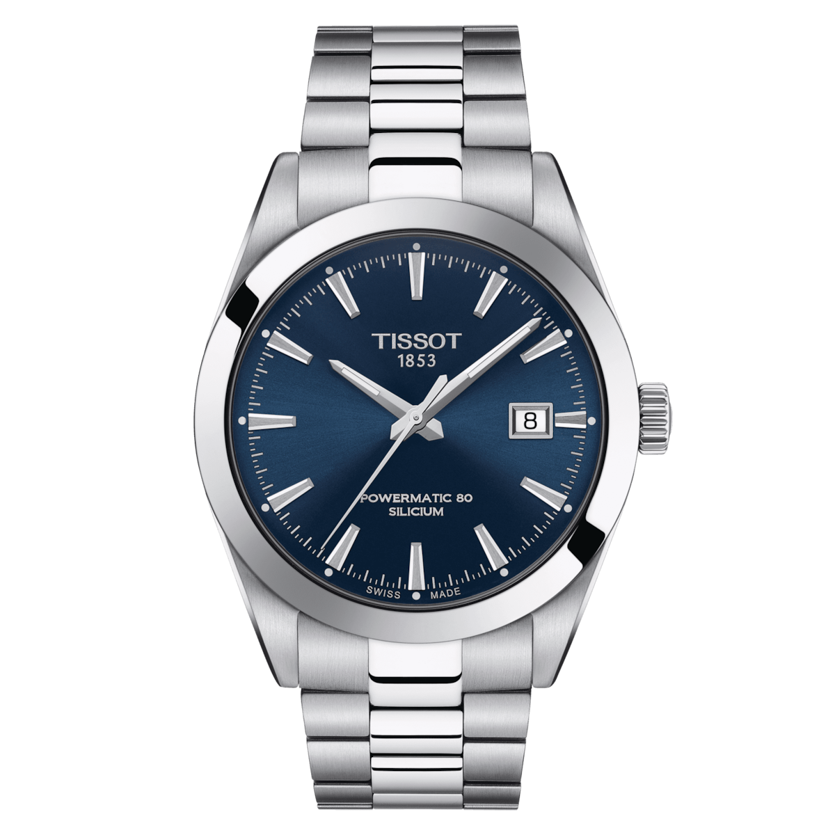 TISSOT GENTLEMAN POWERMATIC 80 SILICIUM T127.407.11.041.00 40mm 80h power reserve sapphire crystal automatic men's watch