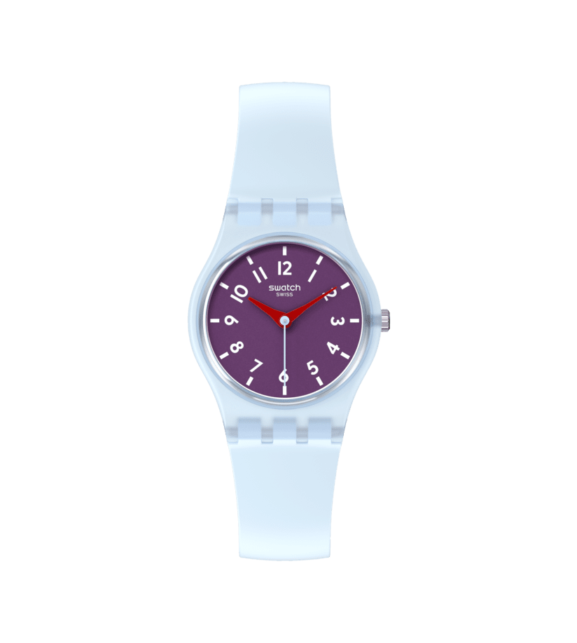 ​Swatch POWDER PLUM LL126 25mm unisex cadet watch