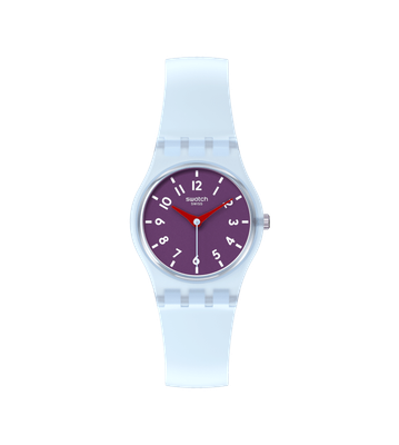 ​Swatch POWDER PLUM LL126 25mm unisex cadet watch