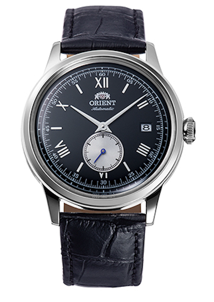 Orient Bambino Small Seconds​ RA-AP0101B 38.4mm automatic men's watch with leather strap (manual winding supported)