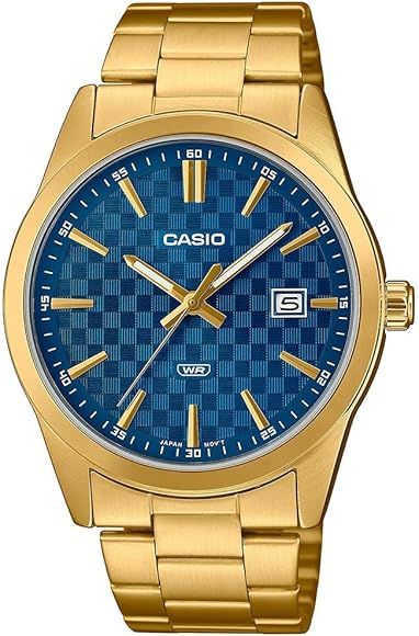 Quartz men's watch Casio Collection MTP-VD03G-2A stainless steel strap 48 × 41 × 9.6 MM