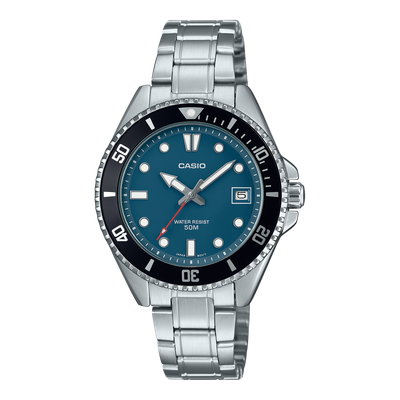 Casio Duro MDV-10D-2A1 Full Metal 38.5mm 50m WR steel band men's sports watch