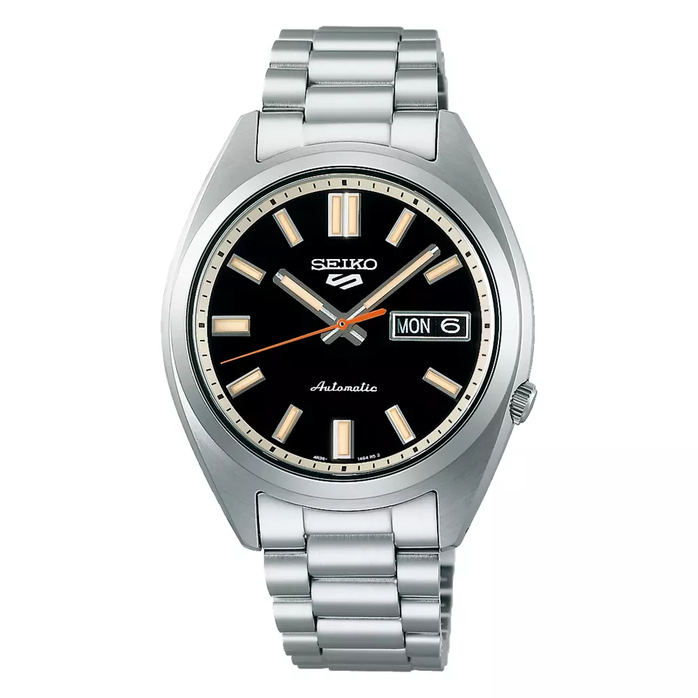 automatic men's watch Seiko 5 Sports SNXS Style SRPK89K1 37.4mm 100m WR steel strap