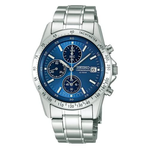 Seiko Spirit SBTQ071 JDM 38.5MM Limited model 100M WR men's chronograph watch steel strap JDM (Japanese domestic market)