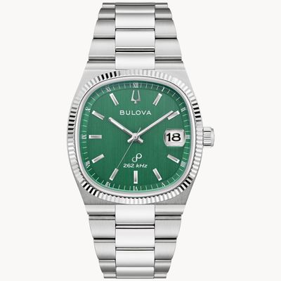 men's watch Bulova Precisionist Super Seville 96B439 262Hz 37,5mm Anti-reflective sapphire crystal stainless steel strap