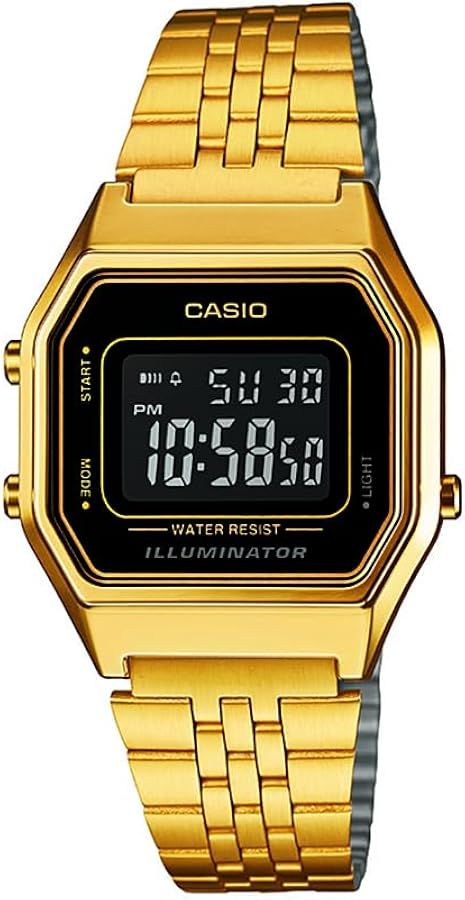 Reloj Casio Digital Mujer LA680WGA-1B water resist - luz led