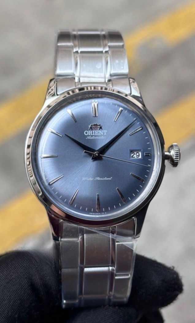 Orient Bambino Metal RA-AC0M10L 38.4mm 30m WR automatic men's watch with steel strap Hand-Hacking (supports manual winding)