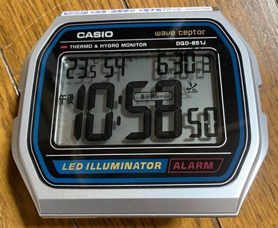radio controlled desk clock Casio DQD-851J-8JF 10.2x11.7x4.8cm Electronic alarm thermometer Hygrometer (humidity)