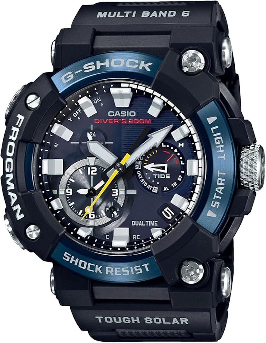 Casio G-Shock Frogman Master of GWF-A1000C-1AJF JDM 200M WR Smartphone Link Bluetooth 51.7mm Carbon Core Guard Anti-reflective sapphire crystal JDM (Japan domestic market)